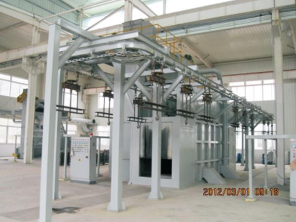 DY步进式吊链抛丸清理机